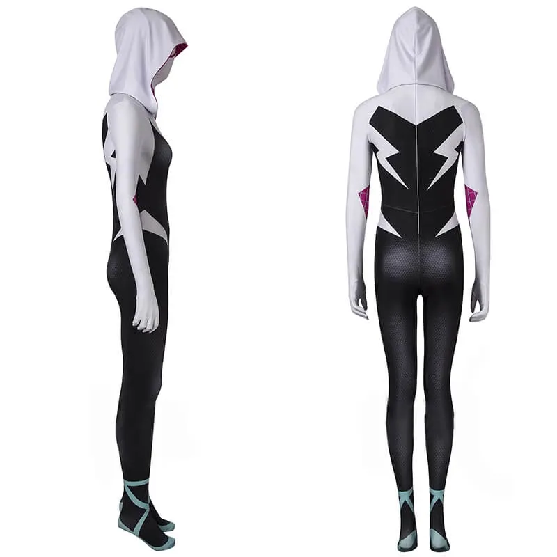 Into the Spider-Verse Superhero Costume Gwen Stacy Bodysuit ACcosplay