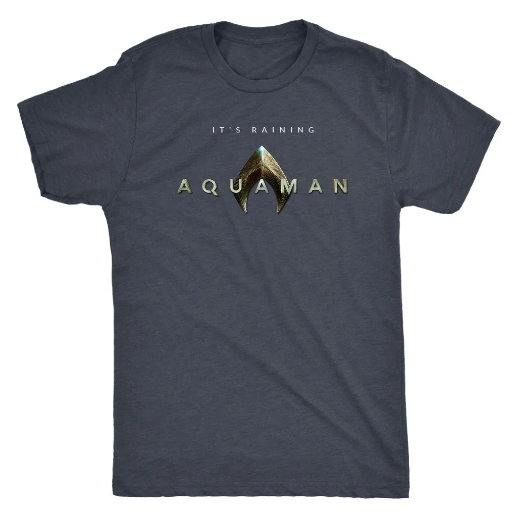 It's Raining Aquaman! Jason Mamoa 2018 Aquaman Movie Next Level Triblend Mens Tee