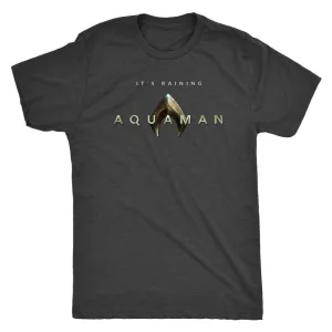 It's Raining Aquaman! Jason Mamoa 2018 Aquaman Movie Next Level Triblend Mens Tee