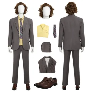 Joker Joaquin Phoenix Cosplay Costume Joker 2 Arthur Fleck Grey Uniform Halloween Outfit
