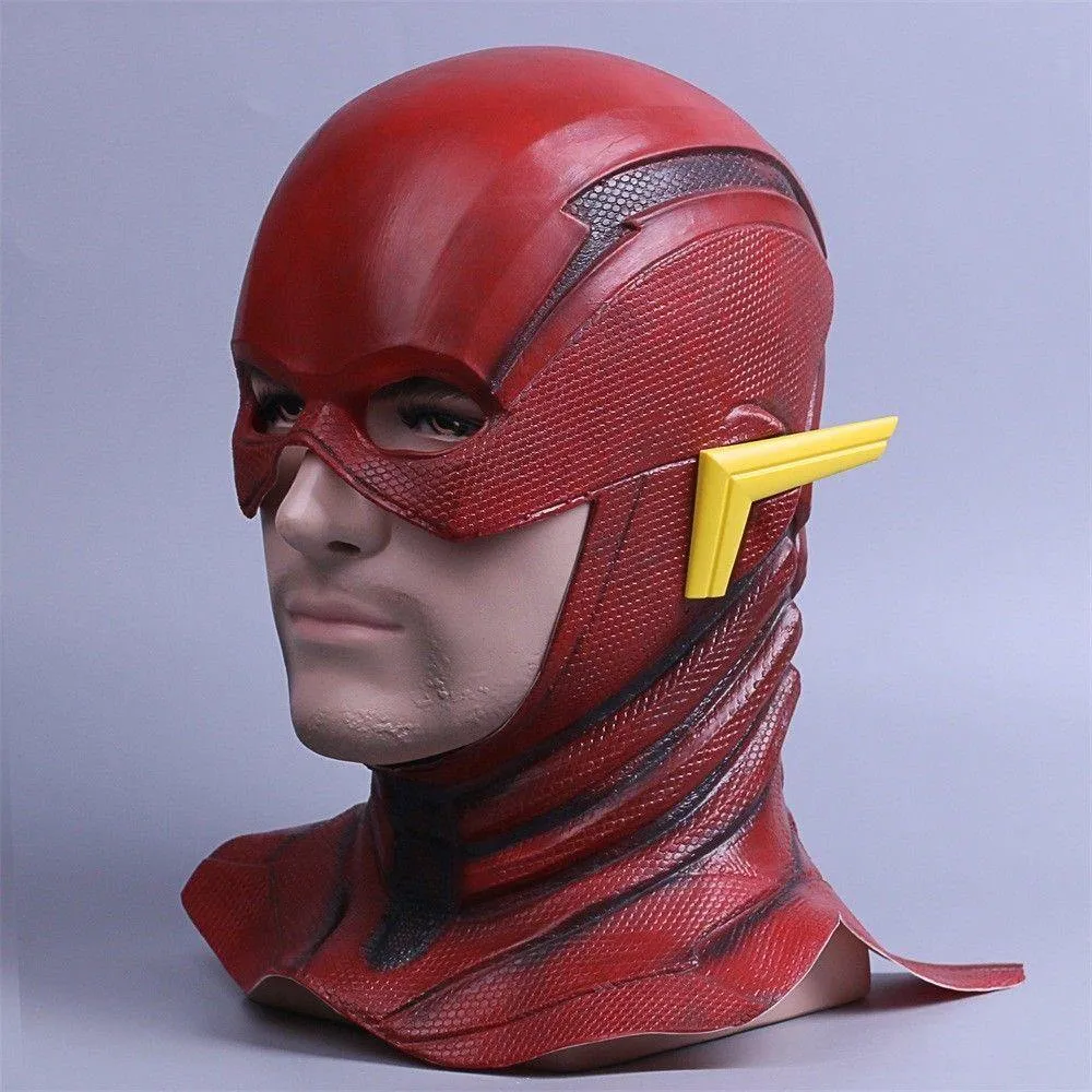 Justice League The Flash Cosplay Mask Full Face Barry Allen Flash Helmet Mask