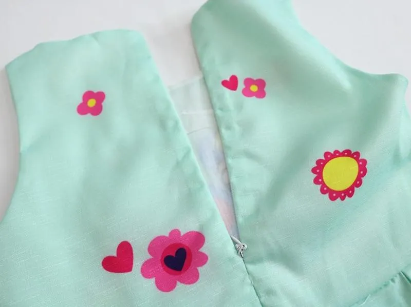 Kids Cute Rainbow Foal My Little Poli Pony Dress Ages from 2yrs - 8yrs