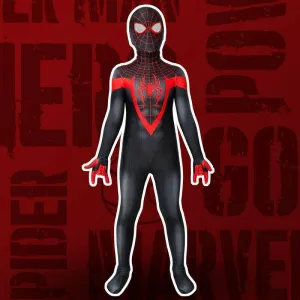 Kids PS5 Spiderman Miles Morales Jumpsuit Playstation 5 Cosplay Full Costume Set