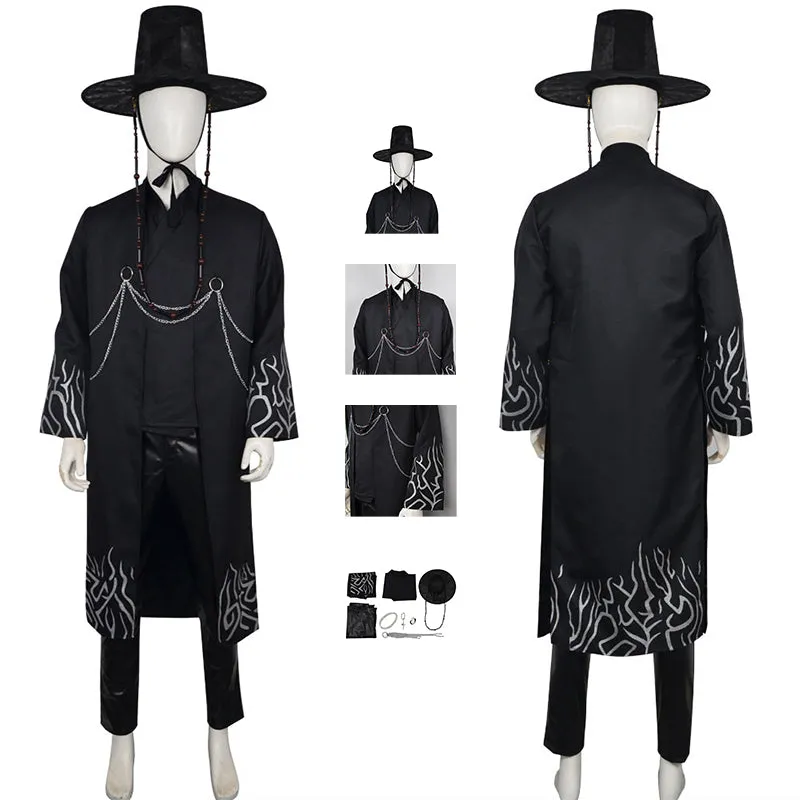 Kpop Demon Hunters Jinu Saja Boys Demon Outfit Cosplay Costume Combat Suit Accosplay