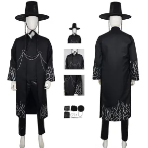 Kpop Demon Hunters Jinu Saja Boys Demon Outfit Cosplay Costume Combat Suit Accosplay