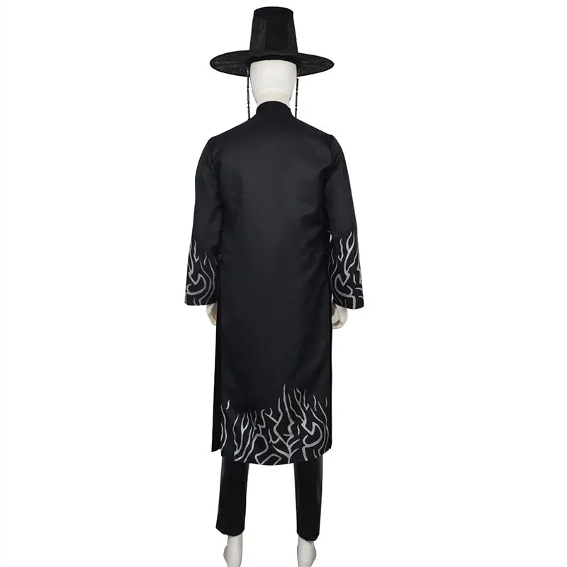 Kpop Demon Hunters Jinu Saja Boys Demon Outfit Cosplay Costume Combat Suit Accosplay