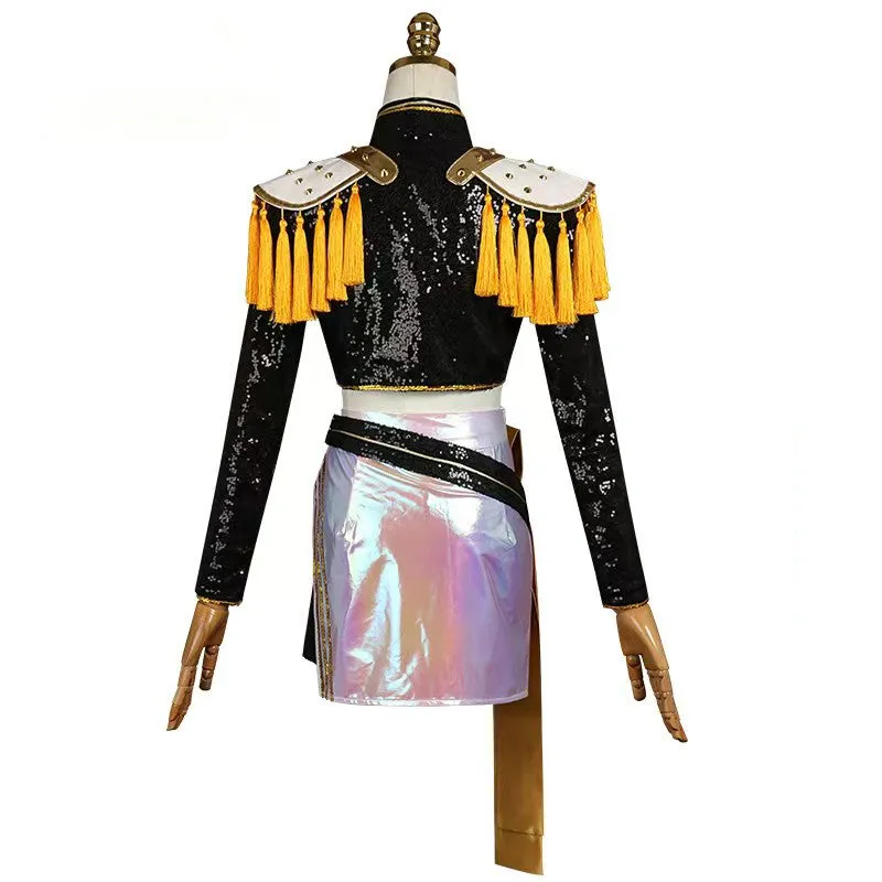 Kpop Demon Hunters Mira Cosplay Costume Golden Black Dance Halloween Suit ACcosplay