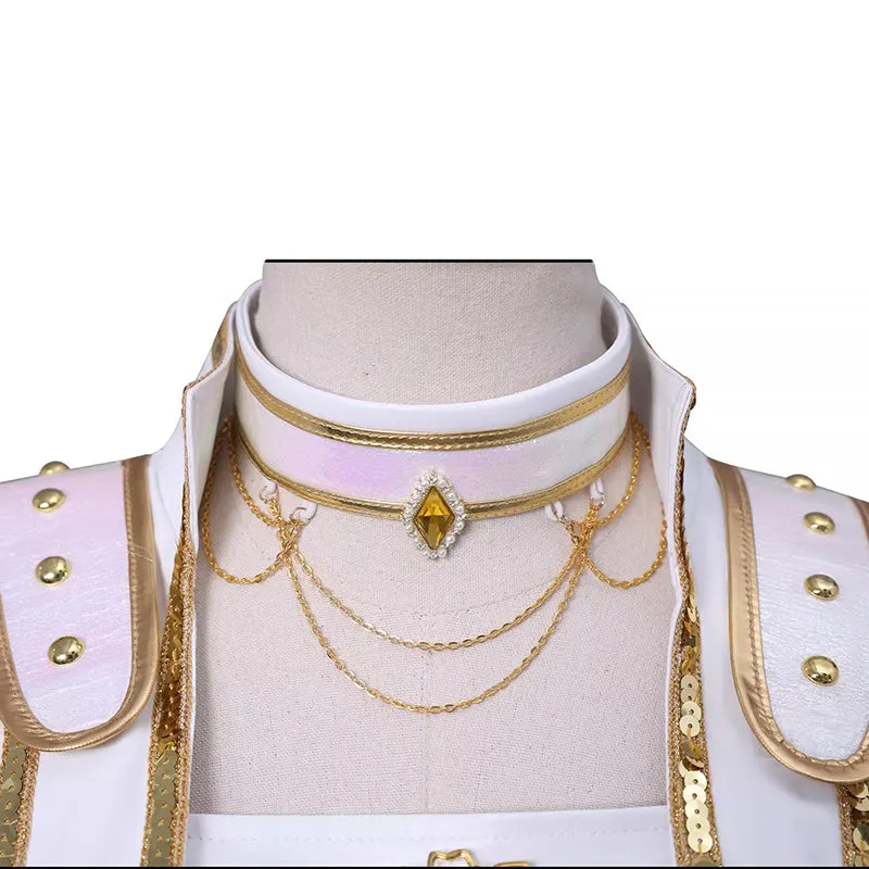 Kpop Demon Hunters Mira Cosplay Costume Golden White Dance Halloween Suit ACcosplay