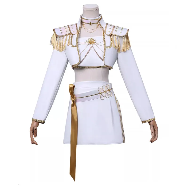 Kpop Demon Hunters Mira Cosplay Costume Golden White Dance Halloween Suit ACcosplay