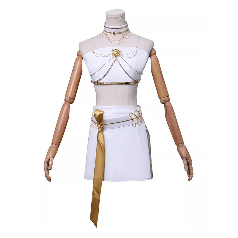 Kpop Demon Hunters Mira Cosplay Costume Golden White Dance Halloween Suit ACcosplay