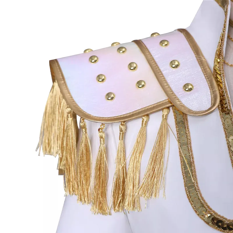 Kpop Demon Hunters Mira Cosplay Costume Golden White Dance Halloween Suit ACcosplay