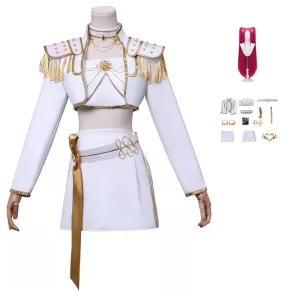 Kpop Demon Hunters Mira Cosplay Costume Golden White Dance Halloween Suit ACcosplay