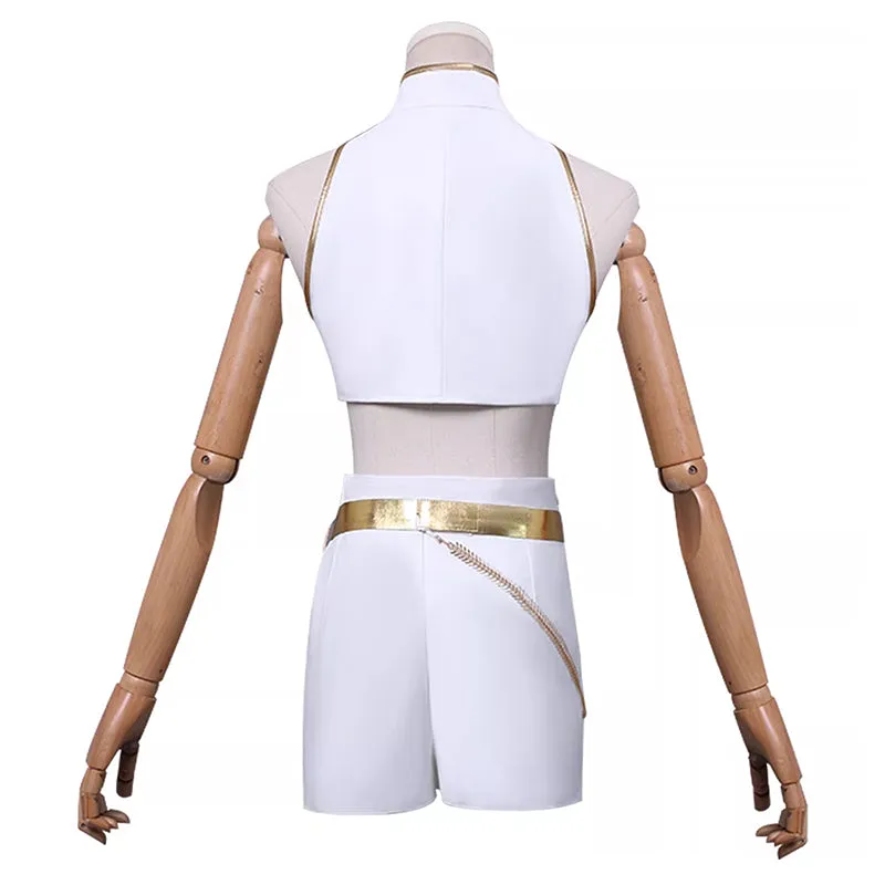 Kpop Demon Hunters Rumi Cosplay Costume Golden White Dance Halloween Suit ACcosplay