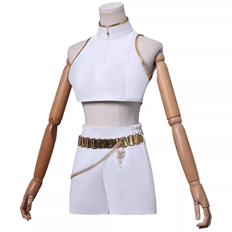 Kpop Demon Hunters Rumi Cosplay Costume Golden White Dance Halloween Suit ACcosplay