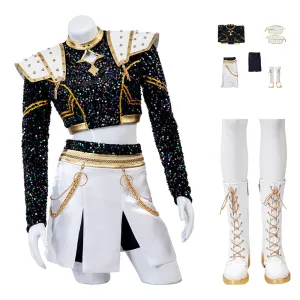 Kpop Demon Hunters Zoey Black Gold Dance Cosplay Costume Halloween Fancy Outfit ACcosplay