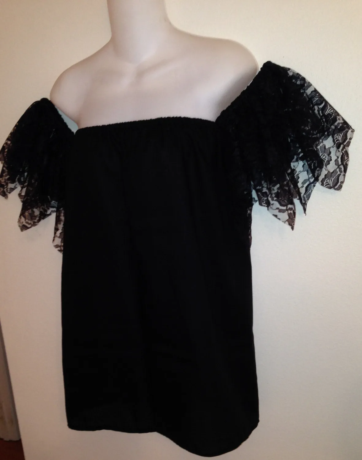 Lace Fairy Cuff Sleeve Chemise Top