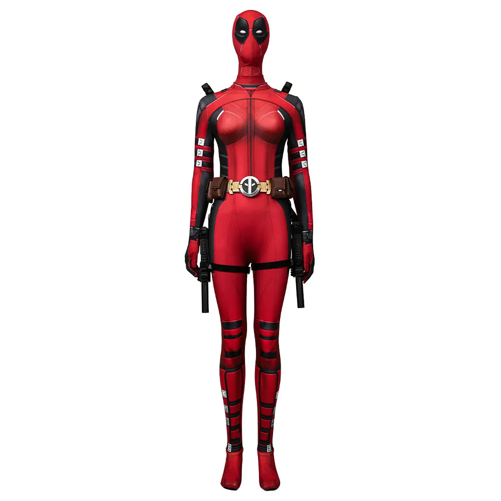 Lady Deadpool 3 Cosplay Costume 2024 Deadpool Wolverine Female Halloween Suit