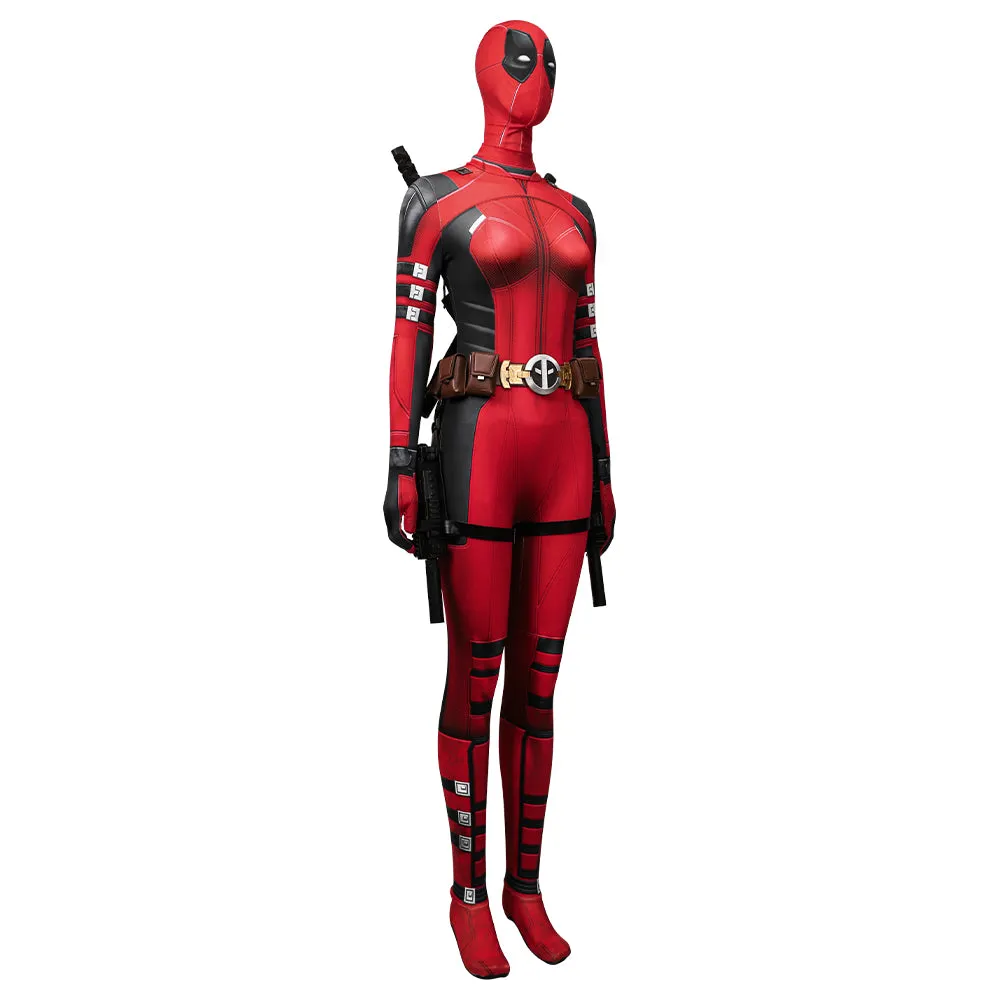 Lady Deadpool 3 Cosplay Costume 2024 Deadpool Wolverine Female Halloween Suit