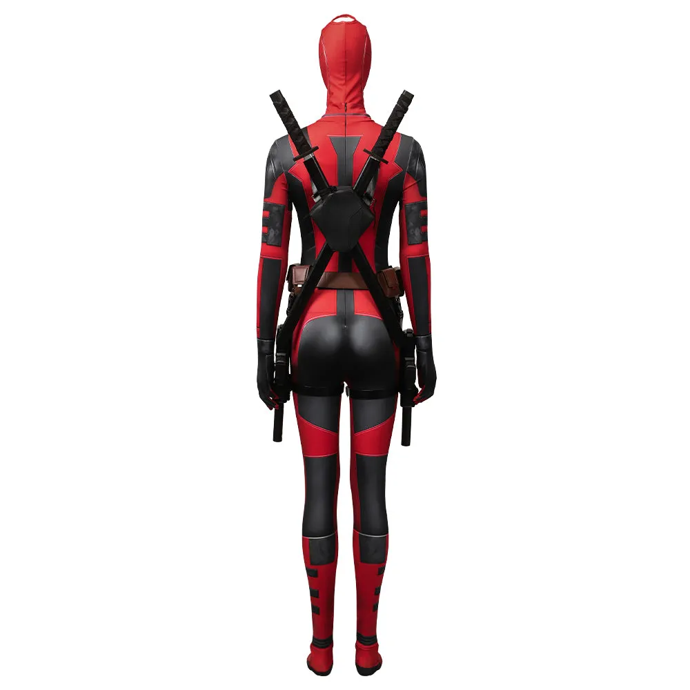 Lady Deadpool 3 Cosplay Costume 2024 Deadpool Wolverine Female Halloween Suit