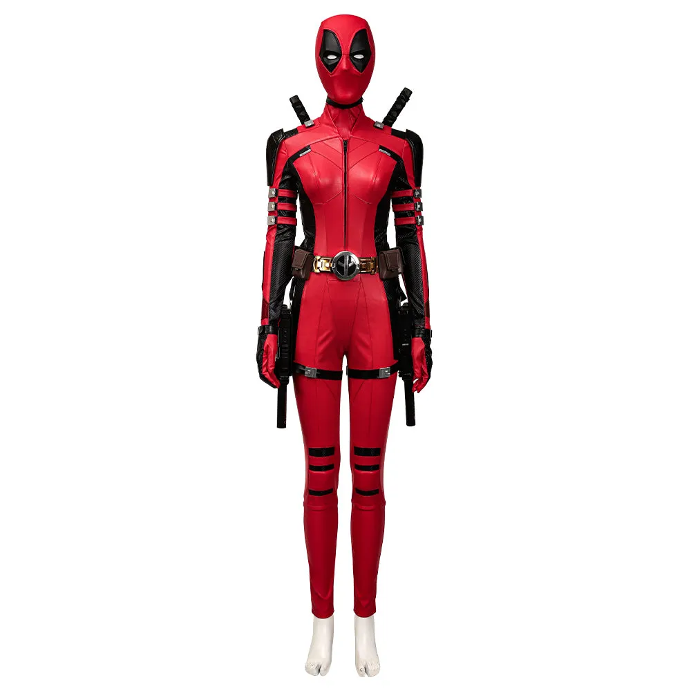 Lady Deadpool Cosplay Costume Female Deadpool & Wolverine Halloween Outfit ACcosplay