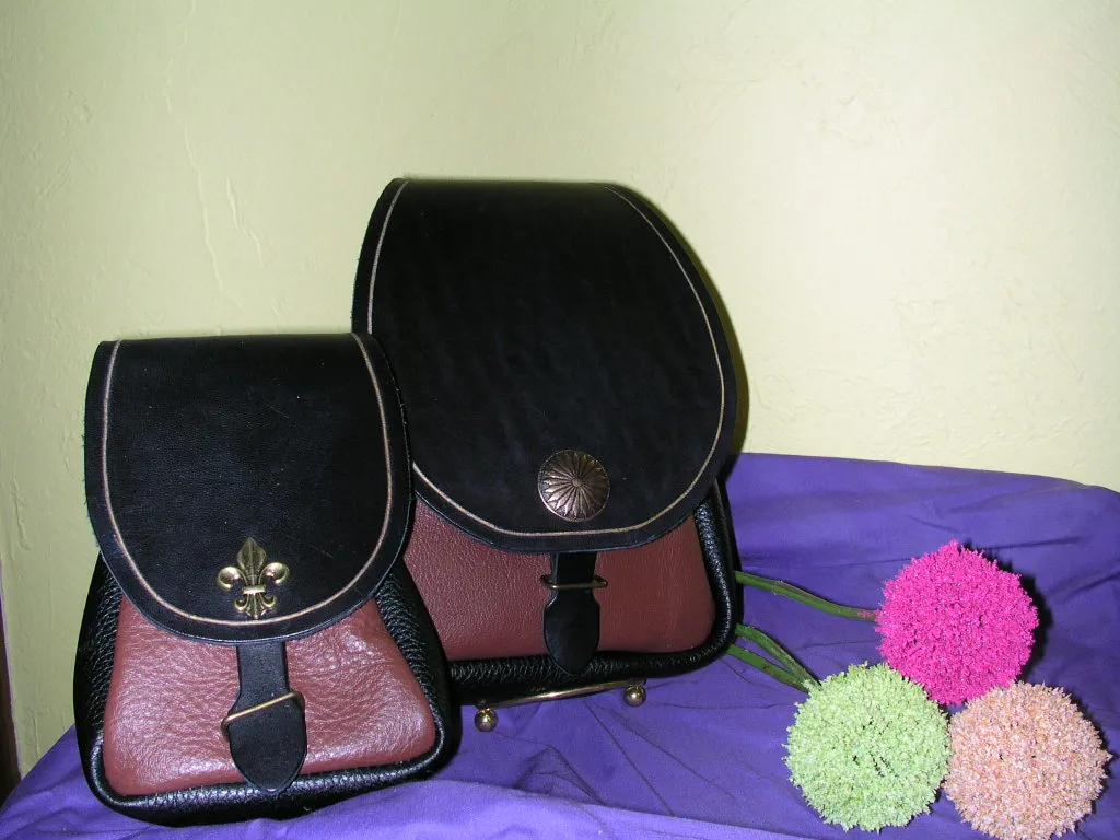 Large Leather Belt Pouch