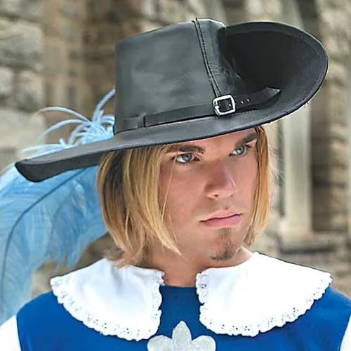 Leather Cavalier Hat