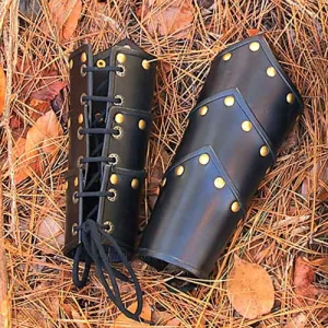 Leather Swordman Vambraces