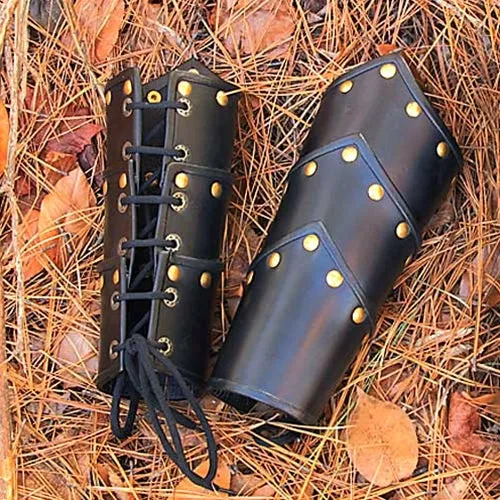 Leather Swordman Vambraces