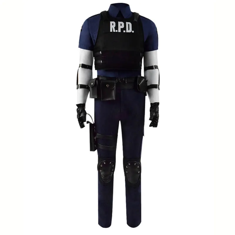 Leon Scott Kennedy Cosplay Outfit Resident Evil 2 Halloween Costumes ACcosplay