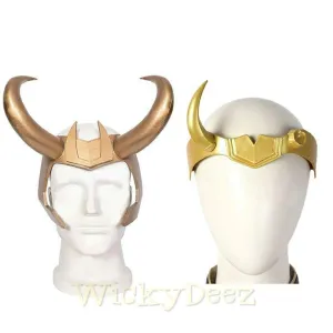 Loki & Sylvie Lady Loki Helmet Horns Mask | Cosplay Costume Accessories Superhero Head Wear
