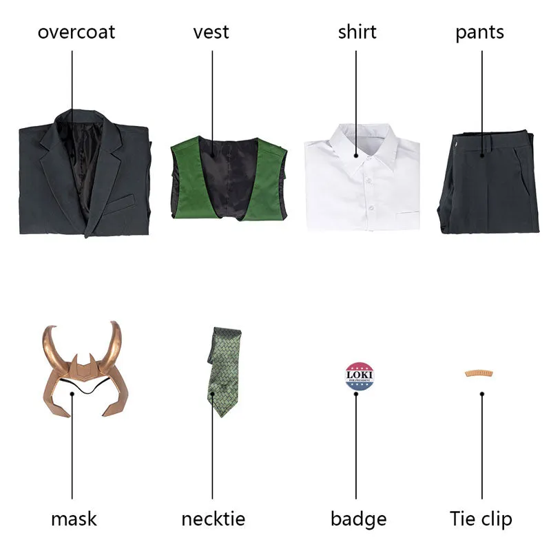 Loki Season 1 Loki Cosplay Costume 2021 New LOKI Cosplay Suit