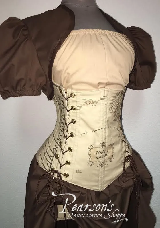 Lord of the Rings Middle Earth Elvish Writing Corset Set
