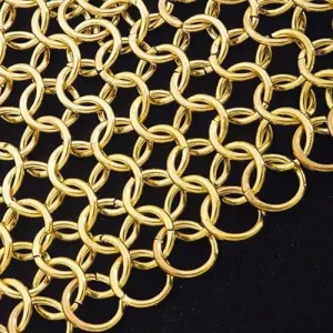 Mail Armor Shirt, Plated Brass