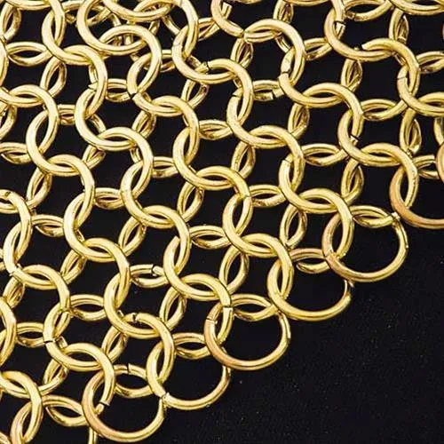 Mail Armor Shirt, Plated Brass