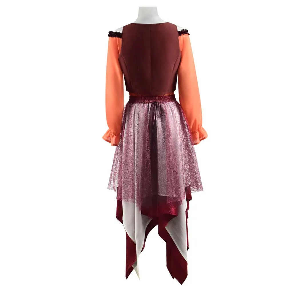 Mary Sanderson Costumes Hocus Pocus Cosplay Halloween Carnival Cosplay Dress