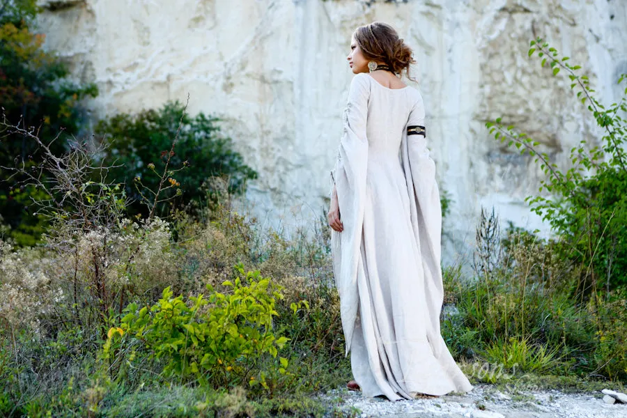 Medieval Flax Linen Archeress Chemise