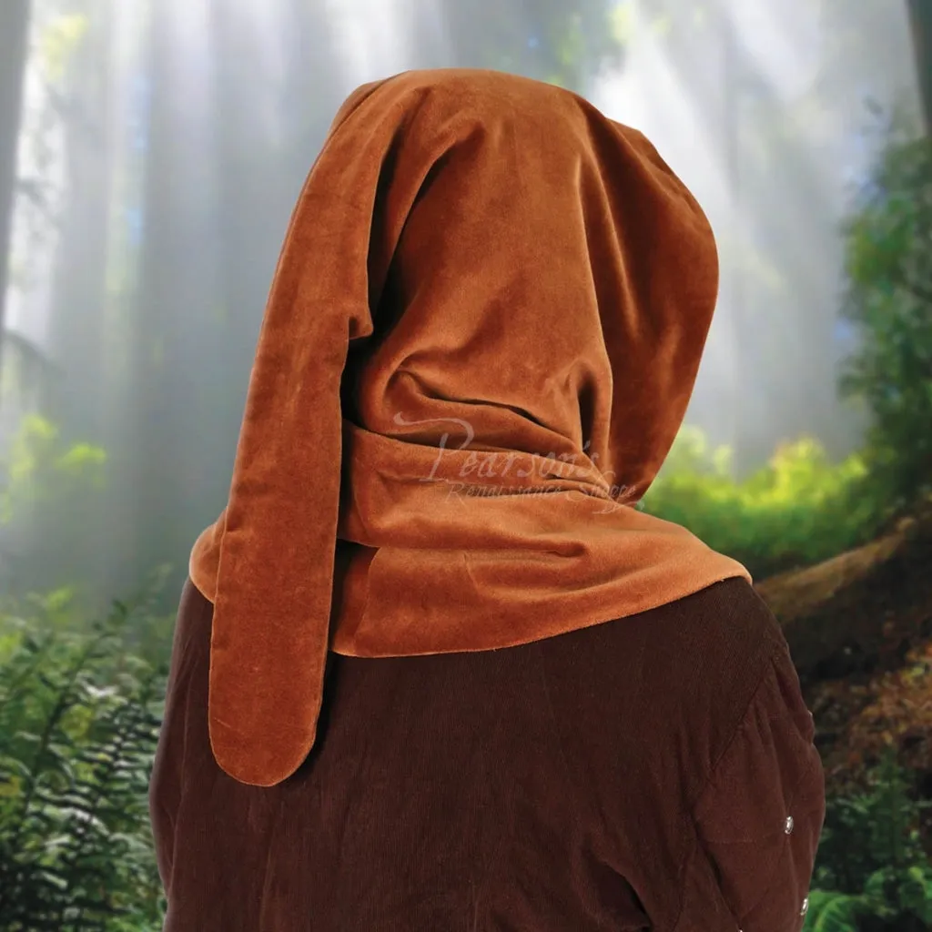 Medieval Velvet Cowl Hood