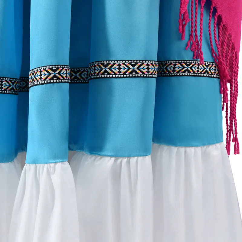 Mexican Folk Artist Dress Frida Kahlo Cosplay Costume Halloween Carnival Suit