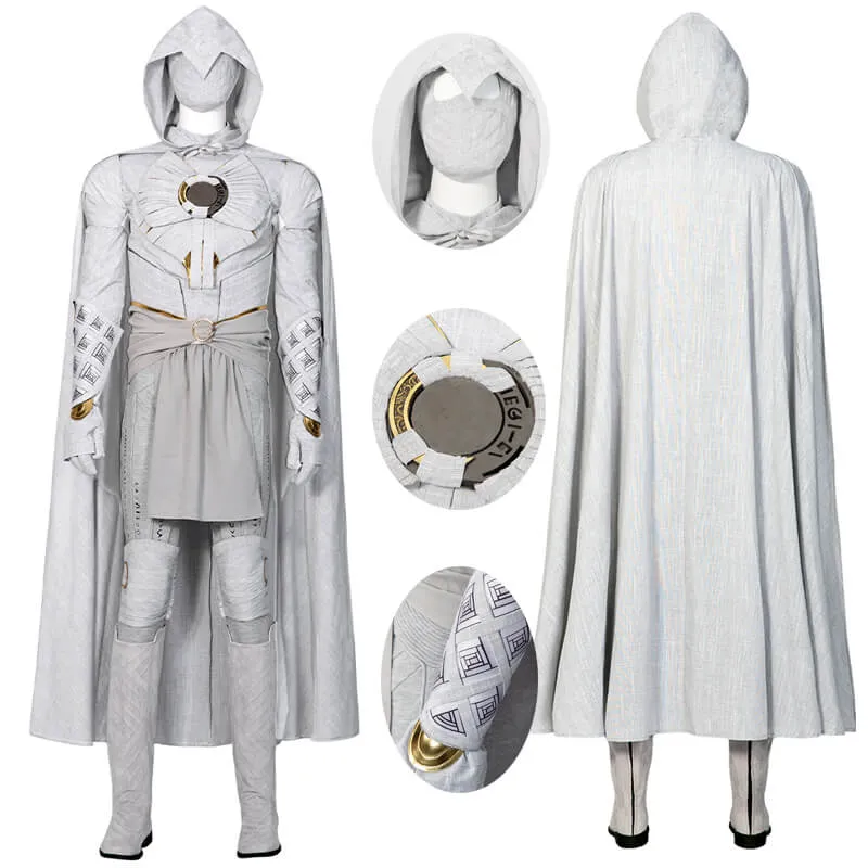 Moon Knight 2022 Costume Suit Marc Spector Cosplay Halloween Outfit with Cloak ACcosplay