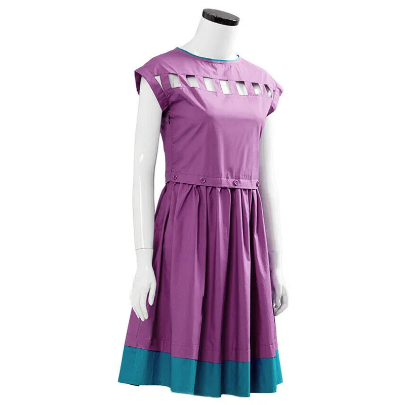 Nancy Wheeler Cosplay Stranger Things Season 3 Nancy Cosplay Costume Women Purple Dress