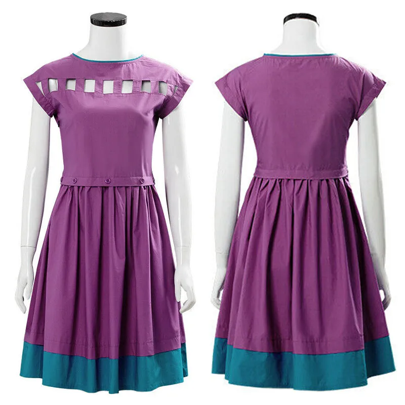 Nancy Wheeler Cosplay Stranger Things Season 3 Nancy Cosplay Costume Women Purple Dress
