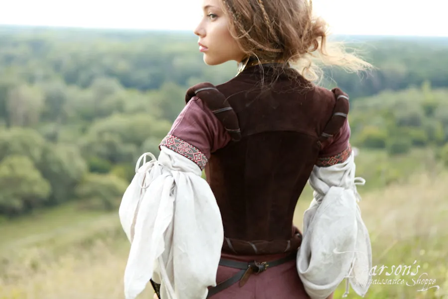 Natural Suede Archeress Bodice