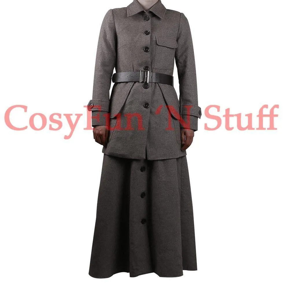 NEW 2017 Wonder Woman Diana Prince British Style Woolen Jacket Costume Full Set