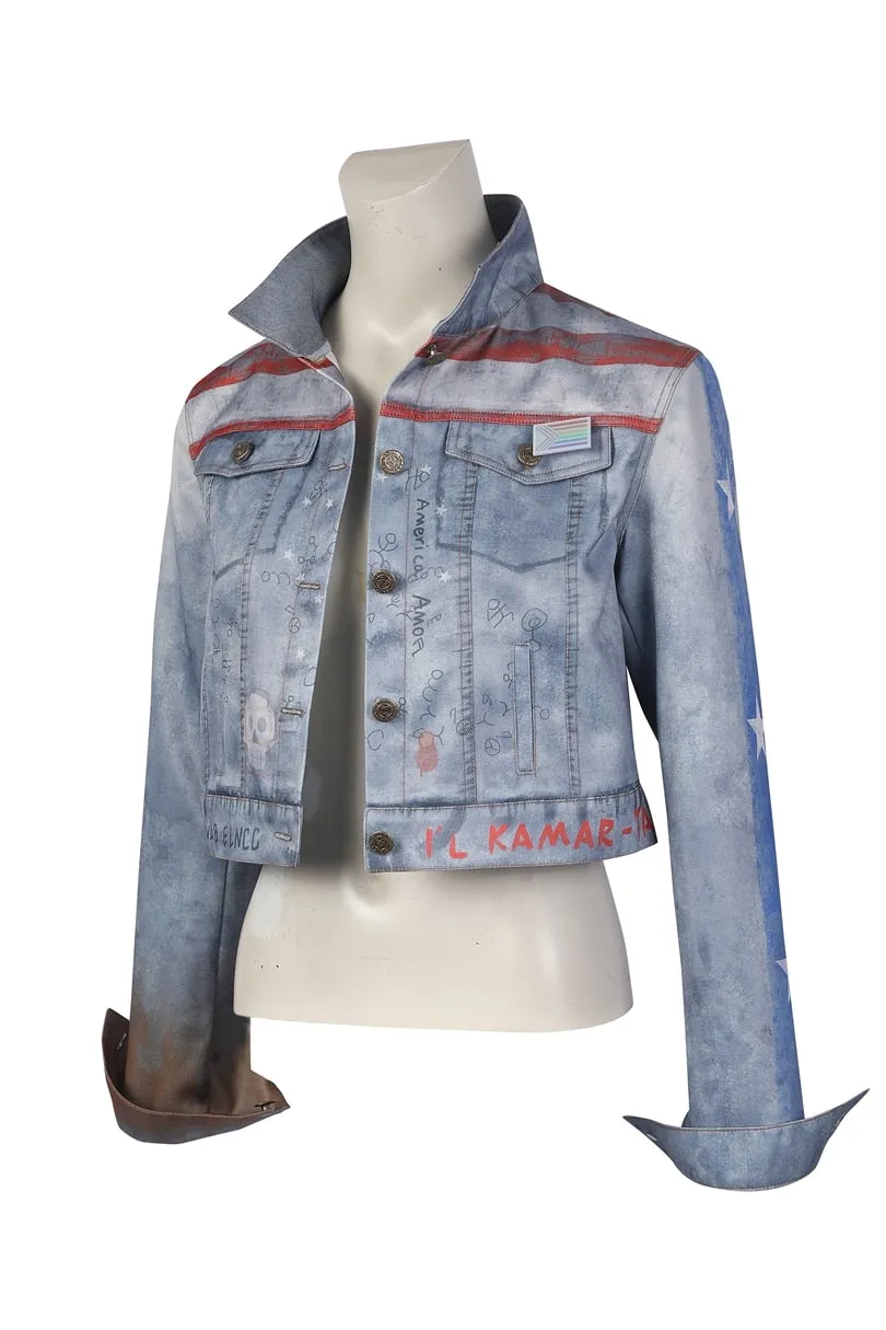 NEW America Chavez Denim Jacket | Cosplay Costume Jacket in Dr Strange The Multiverse of Madness 2022