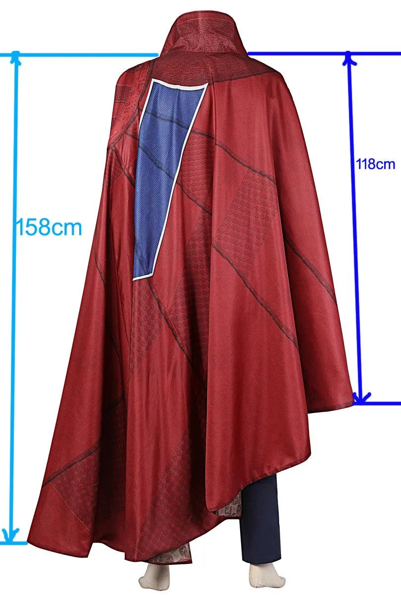 NEW Arrival 2022 Doctor Strange in the Multiverse of Madness | Dr Stephen Strange Costume Cosplay Outfit With Printed Cape   Boots