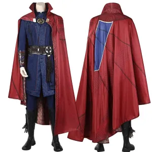 NEW Arrival 2022 Doctor Strange in the Multiverse of Madness | Dr Stephen Strange Costume Cosplay Outfit With Printed Cape   Boots