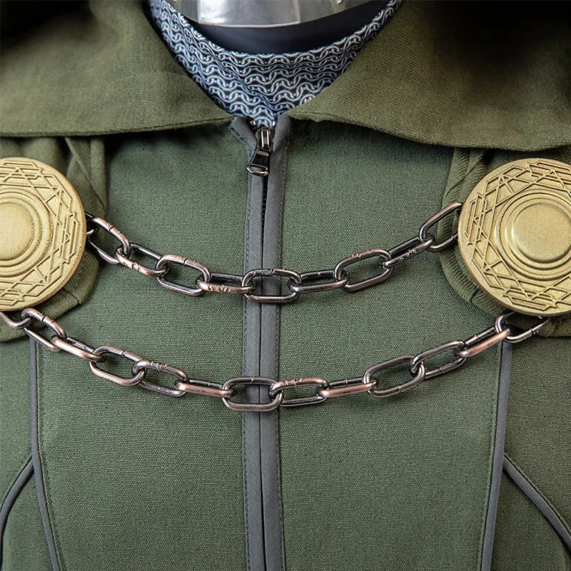 New Avengers 5 Doomsday Doctor Doom Cosplay Costume Halloween Jumpsuit Accosplay