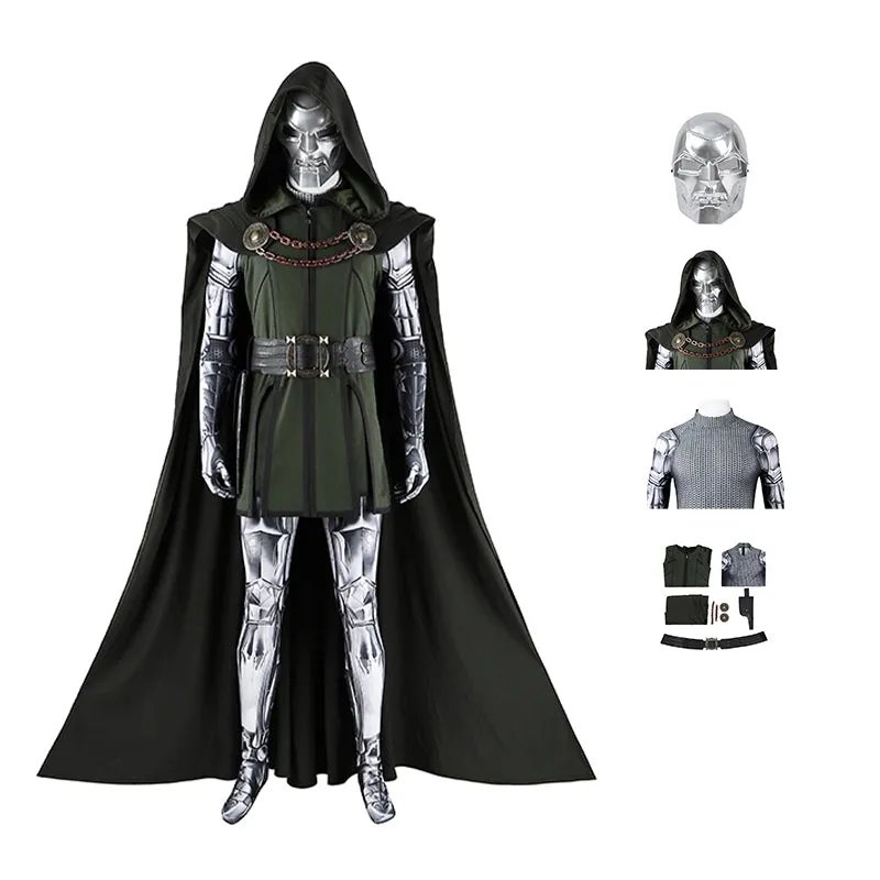 New Avengers 5 Doomsday Doctor Doom Cosplay Costume Halloween Jumpsuit Accosplay