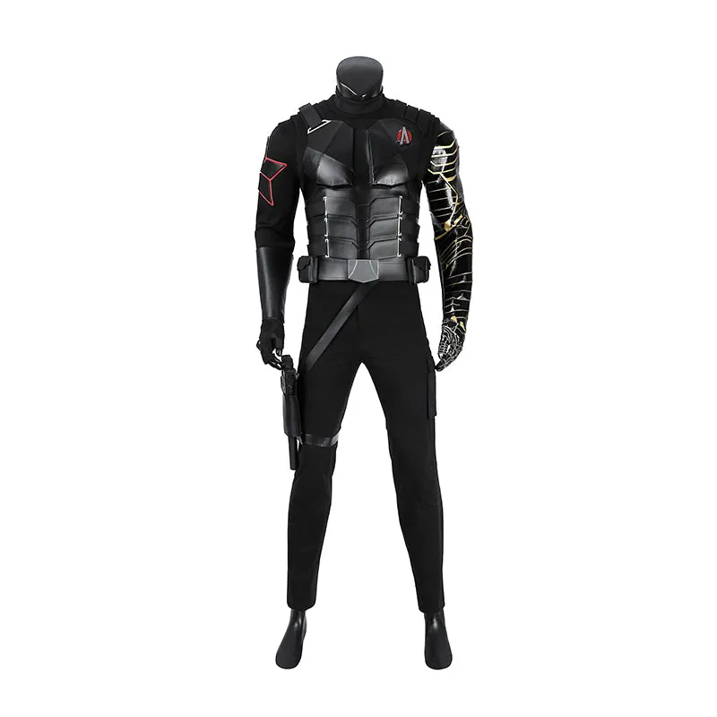 New Avengers Winter Soldier Bucky Barnes Cosplay Costume Deluxe Halloween Suit ACcosplay