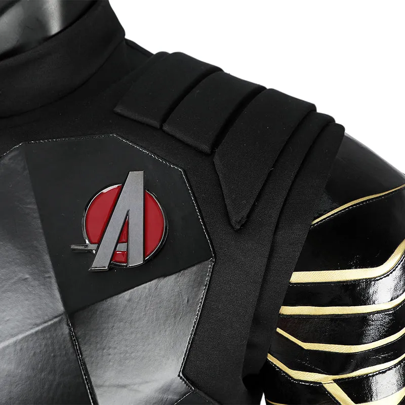 New Avengers Winter Soldier Bucky Barnes Cosplay Costume Deluxe Halloween Suit ACcosplay